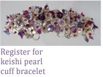 Register for keishi pearl cuff bracelet